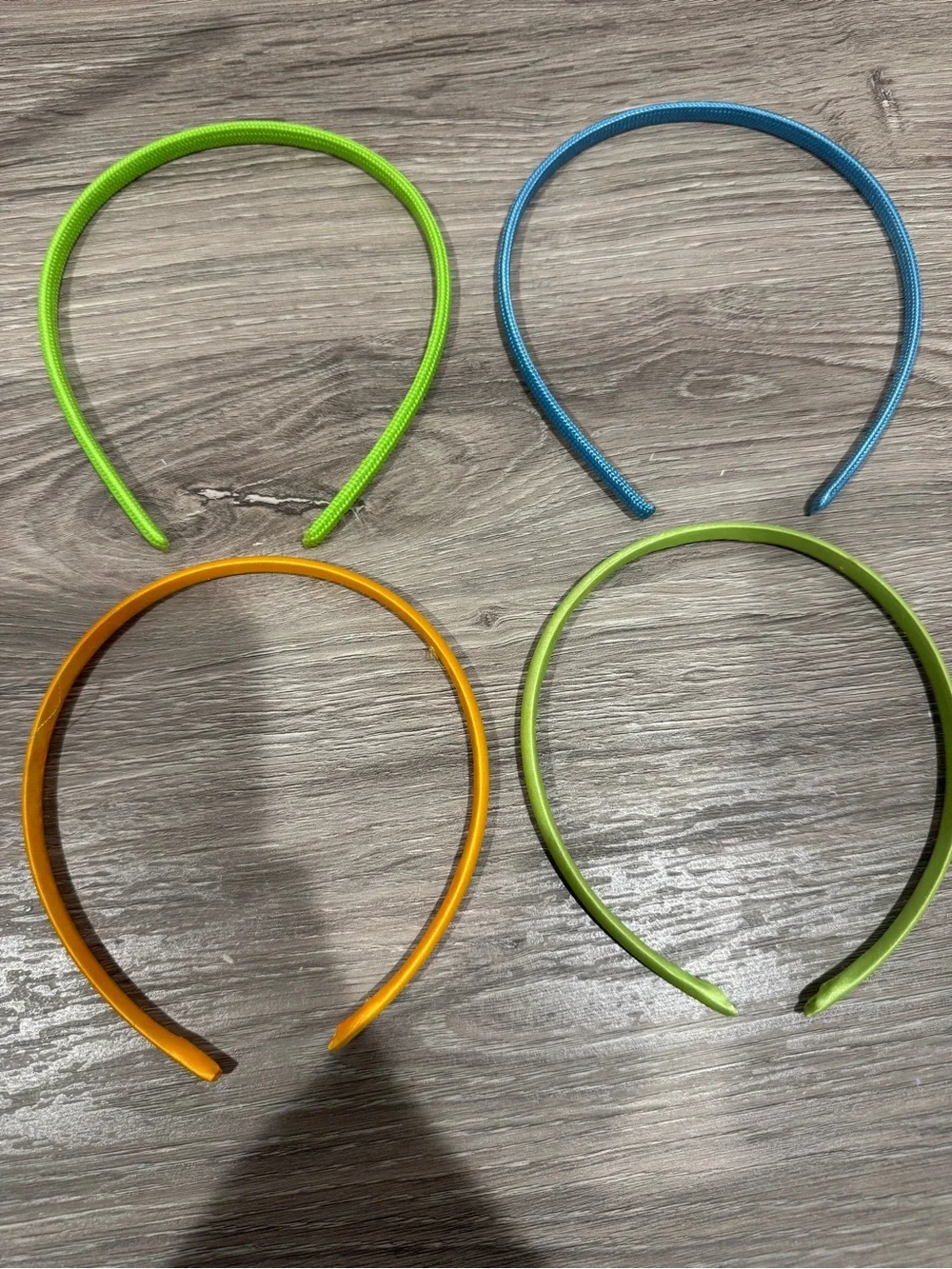 Lot of 4 Girls’ Bright Color Fabric Headband Set - Like New